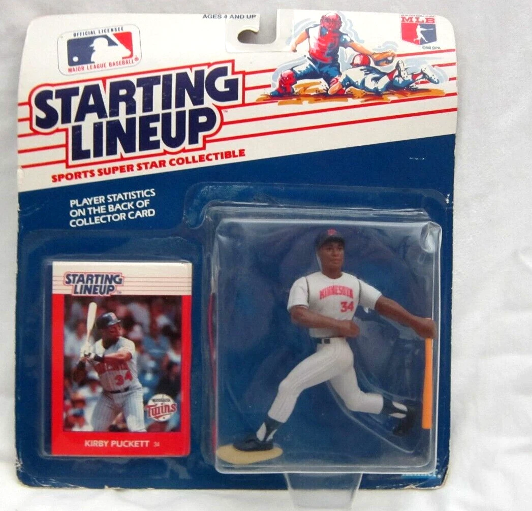 KIRBY PUCKETT 1988 STARTING LINE-UP SLU WHITE JERSEY ROOKIE FIGURE!TWINS OF RC - Picture 1 of 2