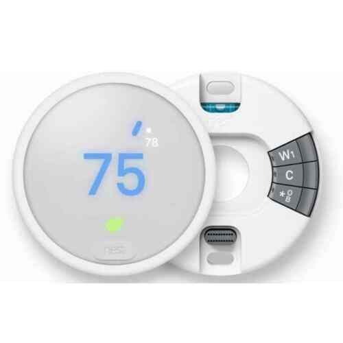 KOMPLETTSATZ: Google Nest WIFI Smart Learning Thermostat E - Modell T4001ES weiß - Bild 2 von 2