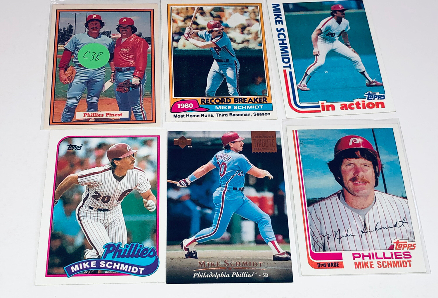 Mike Schmidt Lot Of 6 Different Phillies Baseball Cards Member HOF C38