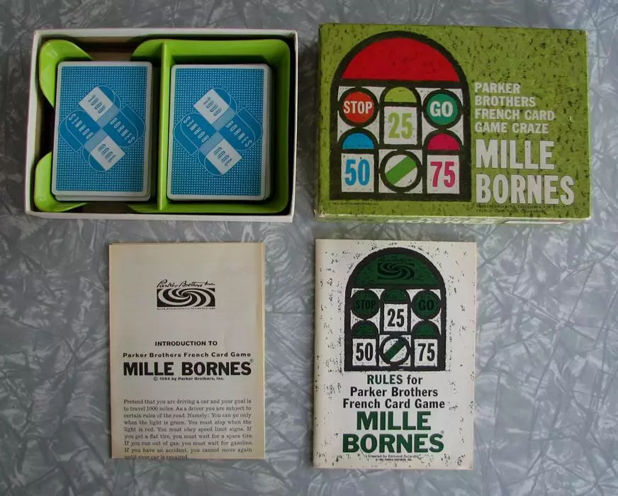 Mille 1000 bornes jeu vintage 1960