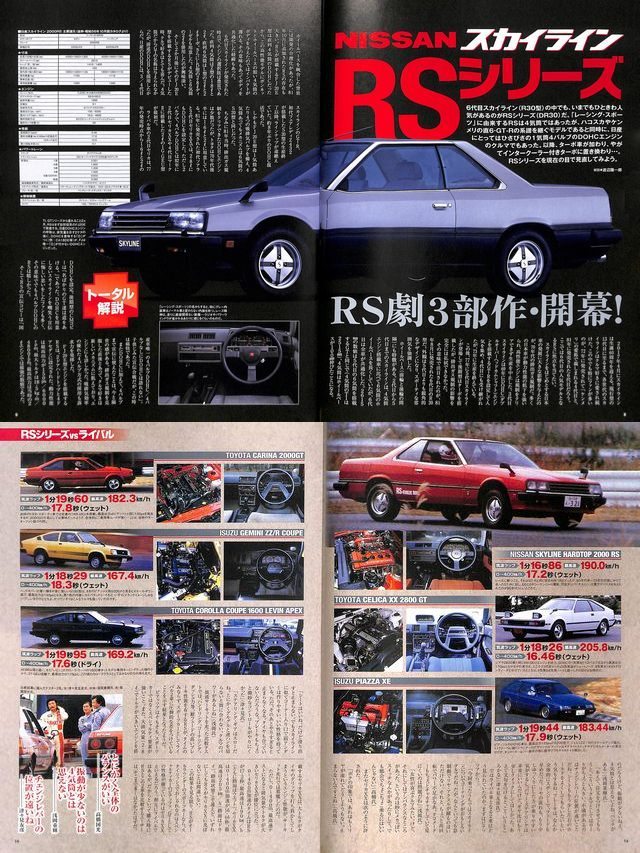 Book All About Nissan Skyline RS X R30 Dr30 Fj20 Turbo TI GT Japan