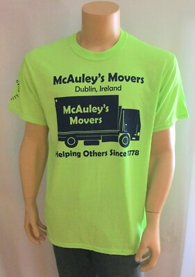 McAuley's Movers T Shirt L Dublin, Ireland Salve Regina University Newport R.I.