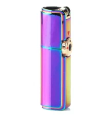 JOBON Retro Flint Ignite Triple Torch Windproof Lighter/Cigar Punch - Rainbow