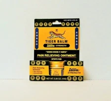 TIGER BALM Ultra STRENGTH Pain Relieving Ointment Sports Rub 0.35oz Concentrated