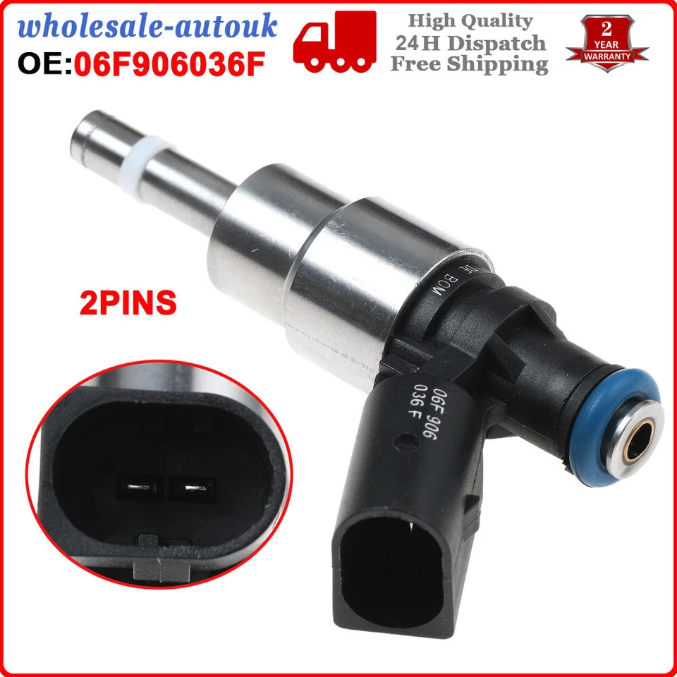 4PCS Fuel Injectors For VW Golf Audi S3 8P TT 2.0 TFSI 06F906036F 0261500037 - Image 2 of 4