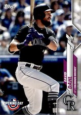 2020 Topps Opening Day # 52 David Dahl - Colorado Rockies Card Baseball MLB