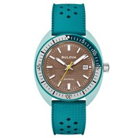 Bulova Herrenuhr Snorkel 41Mm Datum GrüN 10BAR Silikon 98B446