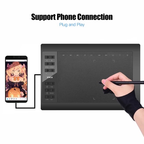 10 * 6" Tablet graficzny Rysunek Grafika Taca do rysowania Lightpad PC Laptop Z6Q1 - Zdjęcie 7 z 11