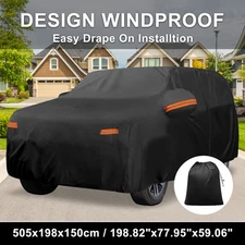 Car Cover W/ Left Side Door Zipper 210D-PU for Hyundai Palisade