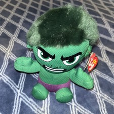 Ty Beanie Baby - HULK NEW Soft Plushy Version Marvel 6"Stuffed Plush Toy MWMT