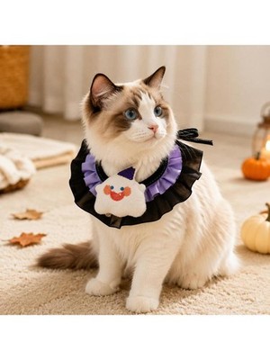 Softable Fabric Halloween Pet Collar for Dog and Household Pet, Dress Neckwear