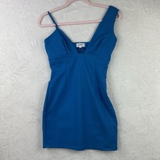 Superdown S Royal Blue Dress Side Zip Body Con Stretch Sexy Cocktail