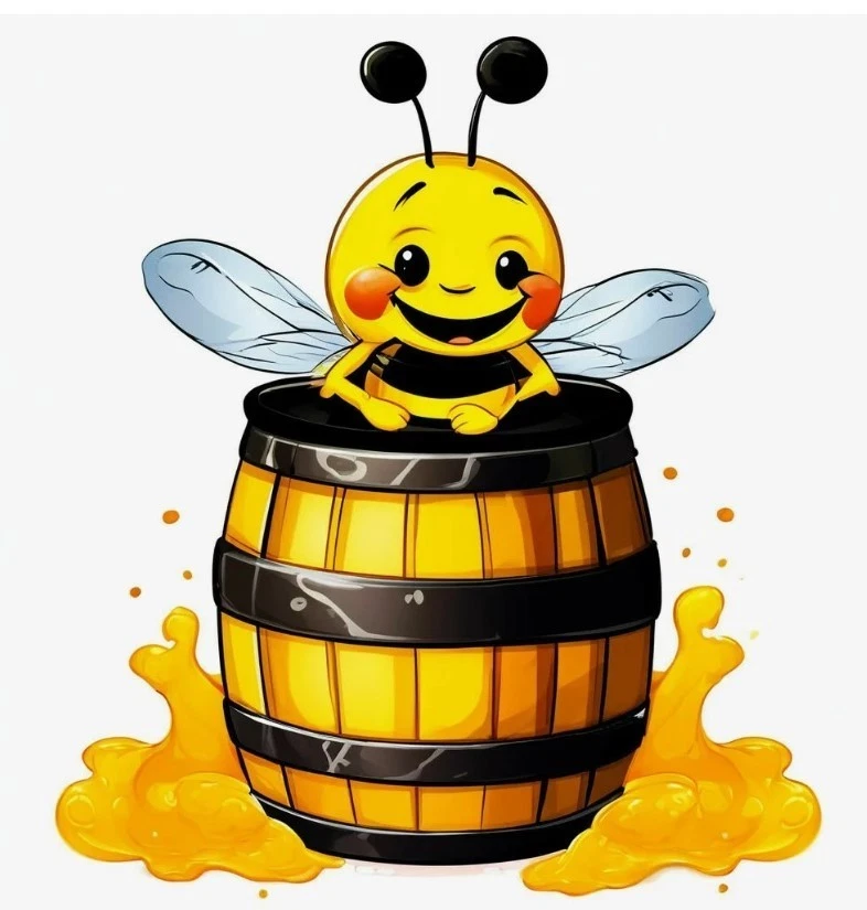 Natural Unfiltered Raw Honey in Wooden Barrel Gift Box/ Russia/ Мед Алтай 500 gr - Image 2 of 3