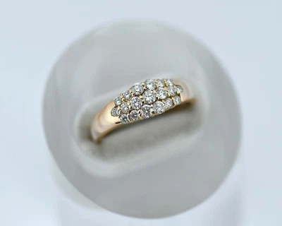 K18 Pink Gold Diamantring 0,52 ct Größe 11 Feines Schmuck Damenmode-Ring - Bild 1 von 4