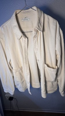 Samsøe Samsøe Cordhemd Beige Baumwolle Langarm Knopf Kragen Taschen M/L