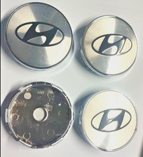 4 Pcs Hyundai Chrome Wheel Centre Cap New Rim Cap 60mm Dezent Enzo AEZ Dotz