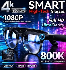 4K Smart Glasses Kamera 1080P HD Bluetooth Vi...