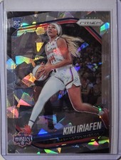 2025 Panini Prizm WNBA Kiki Iriafen #72 RC Cracked Ice Washington Mystics 🔥