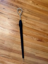 Vintage MCM PK Polan Katz  Co Black Nylon Umbrella Metal Loop Handle RARE