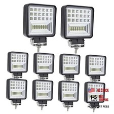 4 Inch LED Fog Lights, 10Pcs 12V 24V Square LED Work Light, 126W 4 Inch 10 Pack