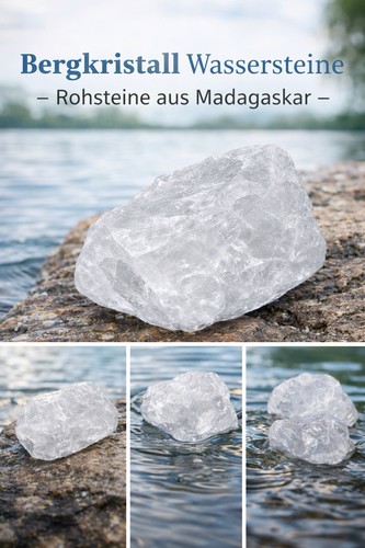 Bergkristall Wassersteine – Rohsteine aus Madagaskar 20 Kg Bergkristall Wassersteine – Rohsteine aus Madagaskar 20 Kg