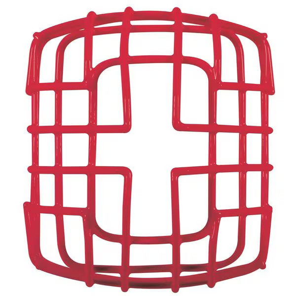 Wire Cage, Steel, Surface Mount, 6 3/4 in W x 7 1/2 in H x 6 1/8 in D, Red