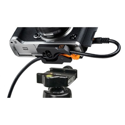 Tether Tools LeverLock Plate and TetherPro Optima 10G 15' USB-C Straight to USB-