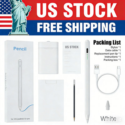 Stylus Pen Designed for Apple iPad 2018-2025, Compatible with iPad - US Stock