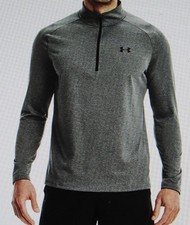 Under Armour Men's Team Tech 1/4 Zipper Long Sleeve Pullover Grey Medium NWT