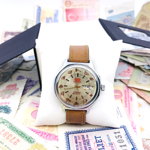Rare Slava UdSSR Achievements 1922 - 1982 Soviet 2428 Wrist Watch Service 🛠 - Bild 9 von 12