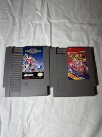 Lotto giochi Double Dragon 1 e 2 - Nintendo NES - solo carrelli TESTATI!