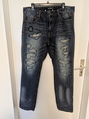 Rocawear Herren Jeans Destroyed Straight Fit W38