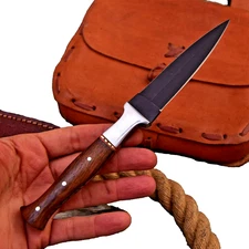 Best Handmade Fix Blade Double edge Dagger knife Boot Hunting Tactical Sports