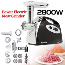 Small 2800W Electric Meat Grinder Heavy Duty Sausage Maker Mincer Stuffer 50HZ