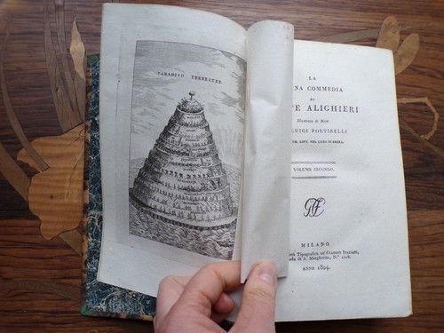 9295 Dante Alighieri Divina Commedia Milano Società Tipografica 1804 3vol comp - Foto 8 di 12