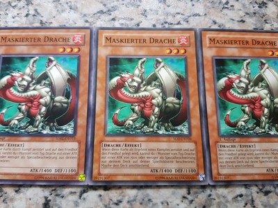 Yu-Gi-Oh!  3 × Maskierter  Drache Box 10