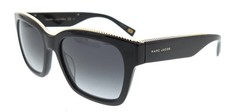 Marc Jacobs MARC163S 0807 Black Square Chain Sunglasses
