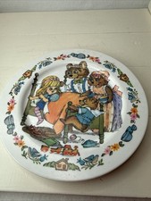 Vintage ONEIDA Deluxe Melamine Goldilocks  Three Bears Plate Melmac