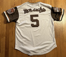 Jackie ROBINSON KC Monarchs #5 NLB 1924 Ebbets Field Flannels White XL Jersey