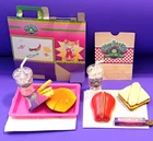 RARE Vintage 1996 Cabbage Patch Kids Food Burger & Picnic Set Bundle