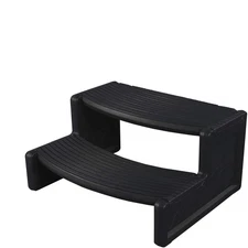 Black Waterproof Hot Tub Steps, NO Assembly Required, Compatible with Any Spa...