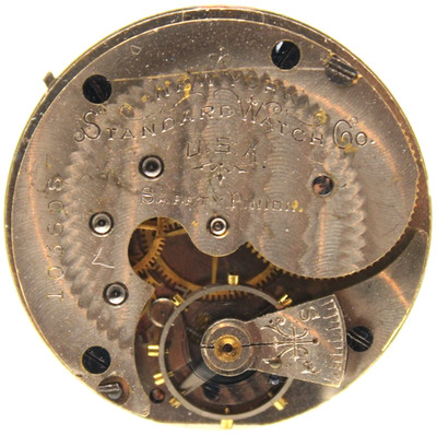 1896 NY STANDARD POCKET WATCH MOVEMENT 1036087 GRADE: 44 6s 7j (SA)