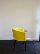 Yellow Soft Leather High Quality Chairs x 2