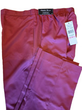 Woman's 10 Alfred Dunner Proportioned M Pull on Pants Classic Fit Rosewood NWT