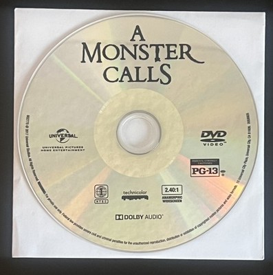 📀NEW A MONSTER CALLS (2016) - DVD disc only in white paper sleeve / no ...