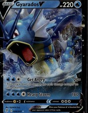 Carta Pokemon Gyarados V Ultra Rara SWSH07: Evolving Skies 028/203 Water Holo