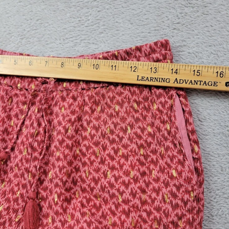 Pantalones Cortos Paige Mardi Mujer Pequeños Papaya Multi Rojo Cordón Metálico Foto 3 de 4