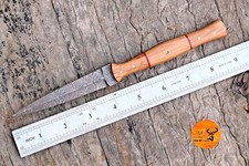 HANDMADE DAMASCUS STEEL BOOT KNIFE THROWING DAGGER HUNTING SURVIVAL EDC 1618