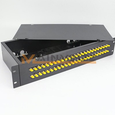ONE Fiber Optic Terminal Box 48 Core UPC Adapter Pigtail 48 Port Patch Panel 