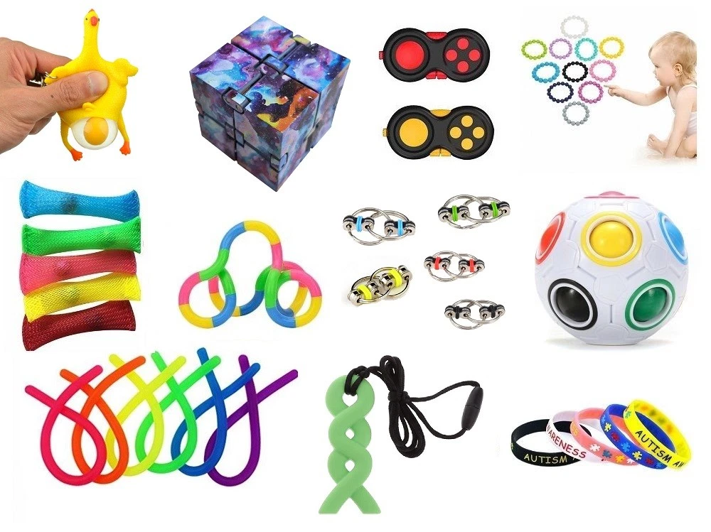 Pipe Cleaners Fiddle Fidget Tools, Anti-Stress Toys (50/set)